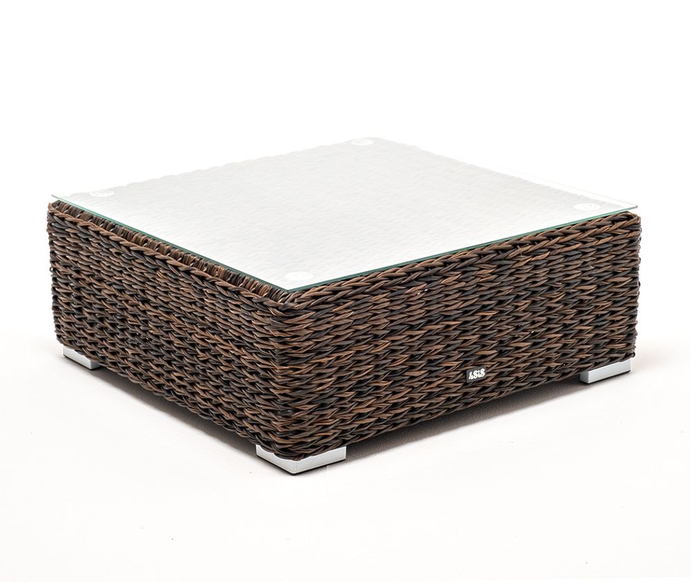 "Лунго" журнальный столик плетеный (гиацинт), цвет коричневый