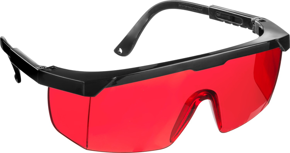 STAYER OPTIMA открытые, красные защитные очки, открытые, оптический класс 1 (2-110457)