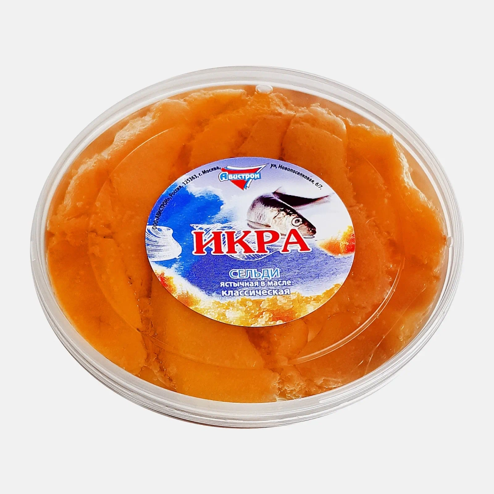 Икра сельди Авистрон в масле классическая 180г