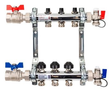Коллектор Рехау HKV 3 (на три контура) для радиаторного отопления (12180313001)