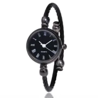 Часы-браслет кварцевые на металлическом ремешке, черный W0122560-02