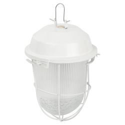 Светильник ЭРА НСП 02-100-003 с решеткой Желудь сталь стекло IP54 E27 max 100Вт 172х262х275 белый