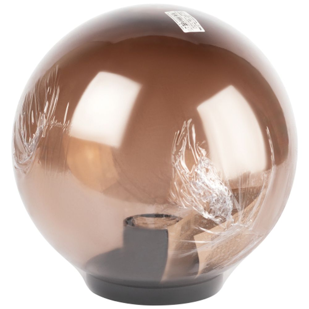 Садово-парковый светильник ЭРА НТУ 01-100-305 шар дымчатый на опору / кронштейн IP44 Е27 max100Вт d300mm | Садово-парковые светильники