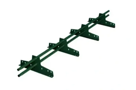 Снегозадержатель трубчатый овальный Grand Line 3 м зеленый RAL 6005