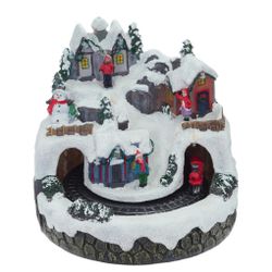 GAEM Фигурка декоративная "Рождество" (подсветка, движение, 3xAA, н/п), L19 W19 H19,5 см