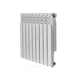 Радиатор алюминиевый Delta Plus 500 10 секций Qну=1340 Вт RAL 9016 (белый) Ogint
