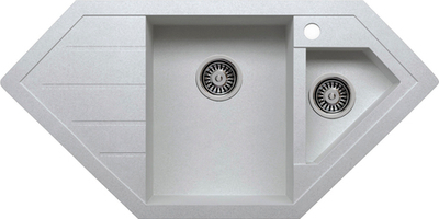 Мойка TOLERO R-114 серый металлик №001С