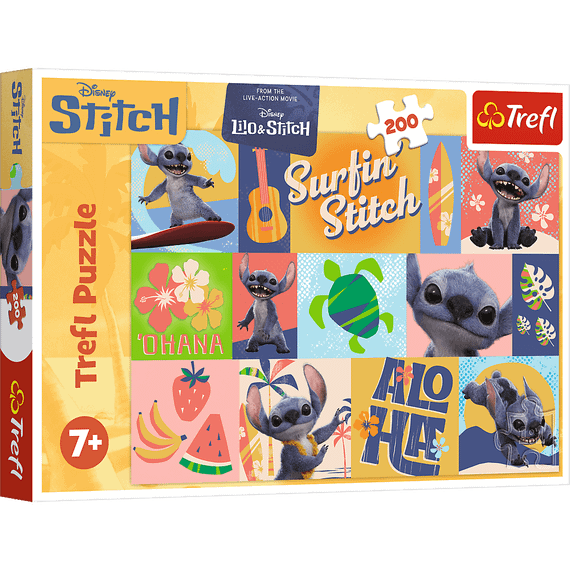 Pazl \ Puzzle \ Пазлы Puzzles - "200" - Hawaiian adventures / Disney Stitch The Movie