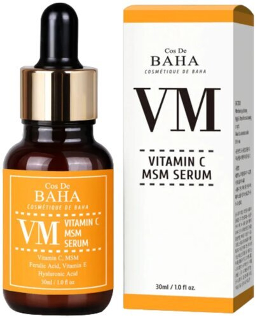 Cos De BAHA Сыворотка для лица с витамином C и феруловой кислотой Vitamin C MSM Serum VM, 30 мл (18508)
