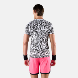 Мужское теннисное поло Hydrogen Tech Chrome T-Shirt Men - White, Black