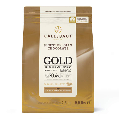 Шоколад со вкусом карамели Gold 30,4% Callebaut Бельгия 2.5кг