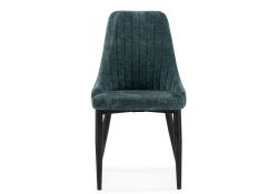 Стул на металлокаркасе Kora sea wave / black