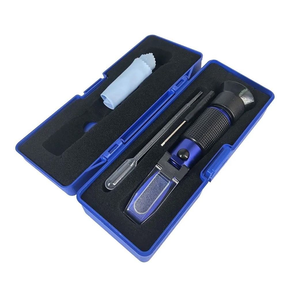 Автомобильный рефрактометр для антифриза, стеклоомывающей жидкости, электролита и мочевины iCartool IC-803