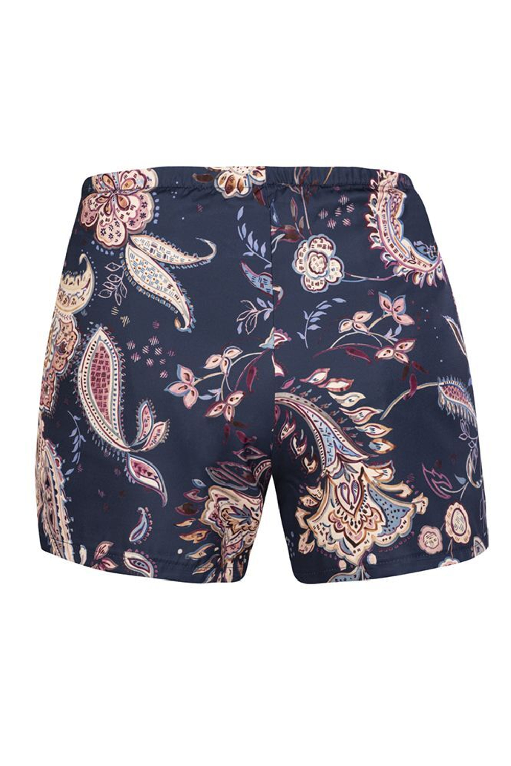 Пижамный комплект Daisy: топ и принтованные шорты (Размер: XL) (Цвет: сливовый)