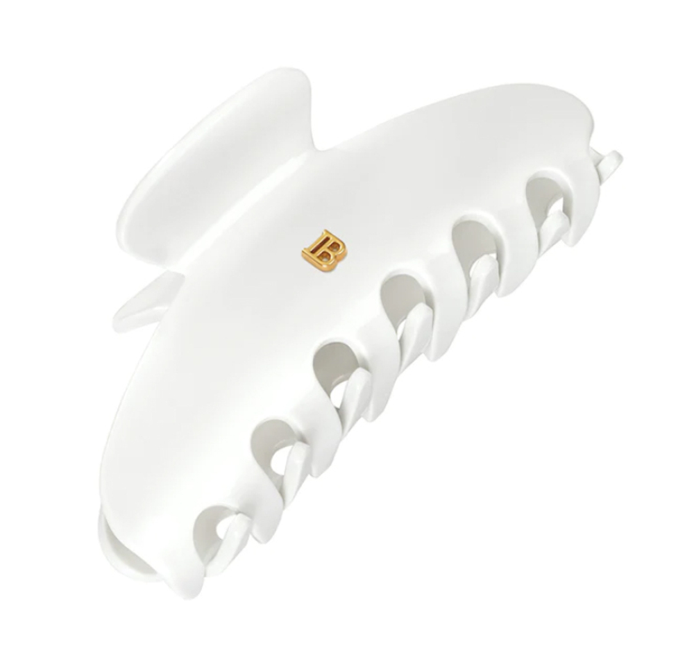 Balmain Hair Couture Заколка-краб для волос белая размер L - Pince white L