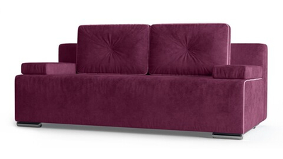 Диван Фрог Лайт Vivaldi 35 200*91*80 см, Фиолетовый Велюр Еврокнижка Фиеста