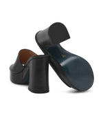 Кожаные сабо на каблуке Patrizia Pepe - черный(8X0064 L048)