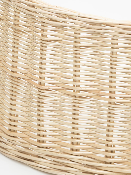 Корзина для декорирования основания елки 50*27 см., белая, натуральная, ЕлкиТорг (50-226)