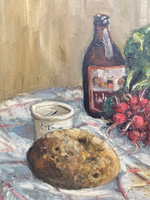 Натюрморт с пивом и закусками