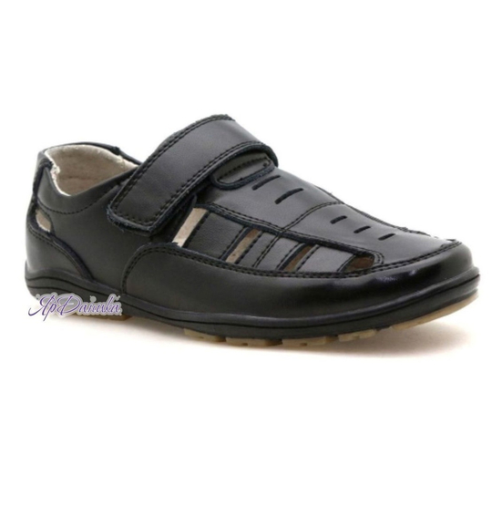 Школьные туфли М+Д  черные 2150-1