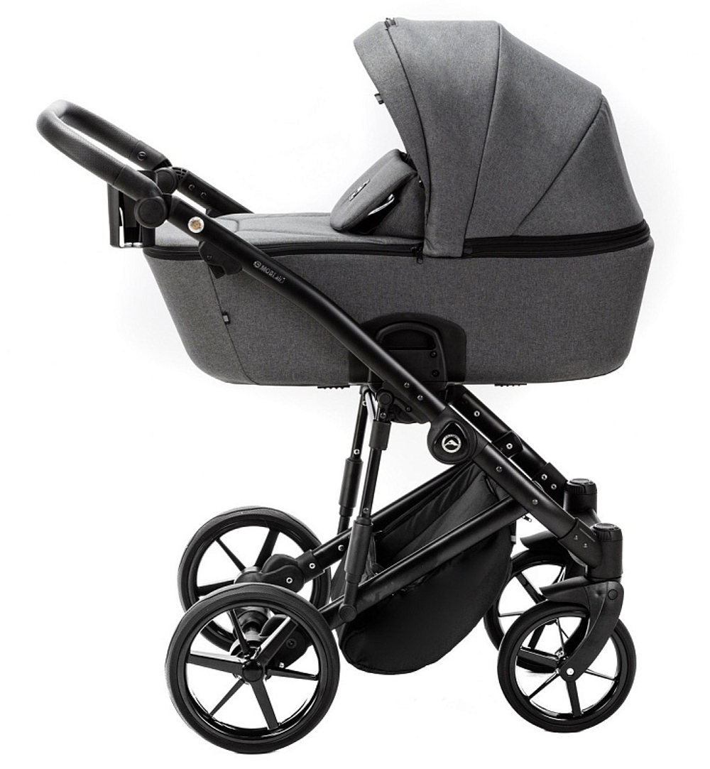 Детская коляска Adamex Mobi 2 в 1 M-TK57 (ТЕМНО-СЕРЫЙ)