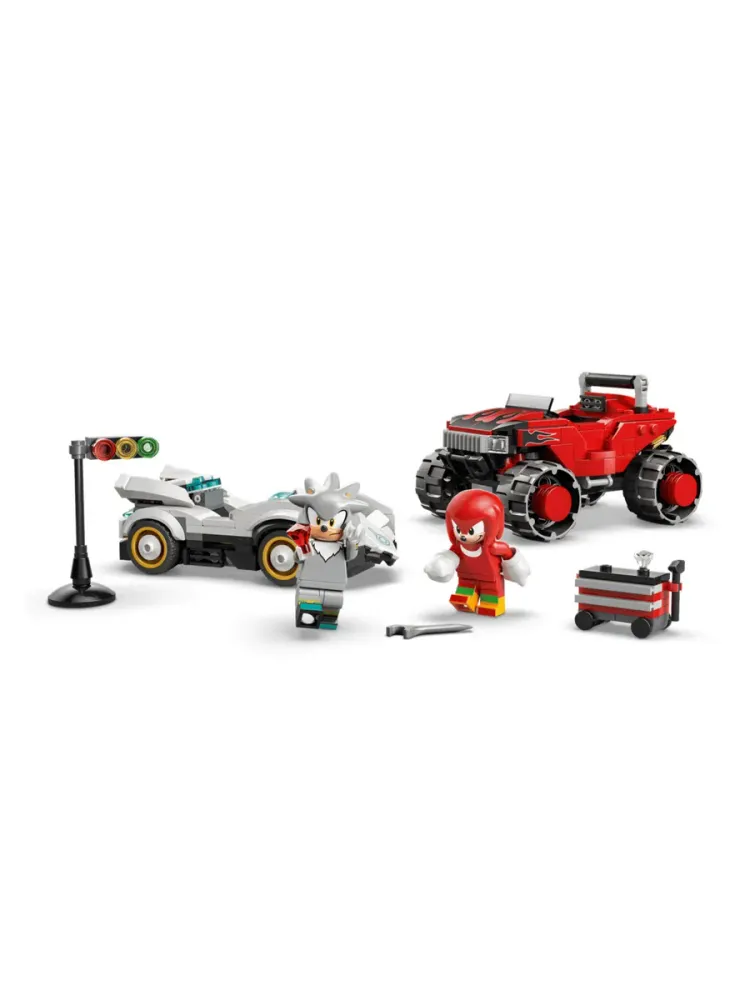 Конструктор Sonic the Hedgehog 77118 Сильвер против Наклза