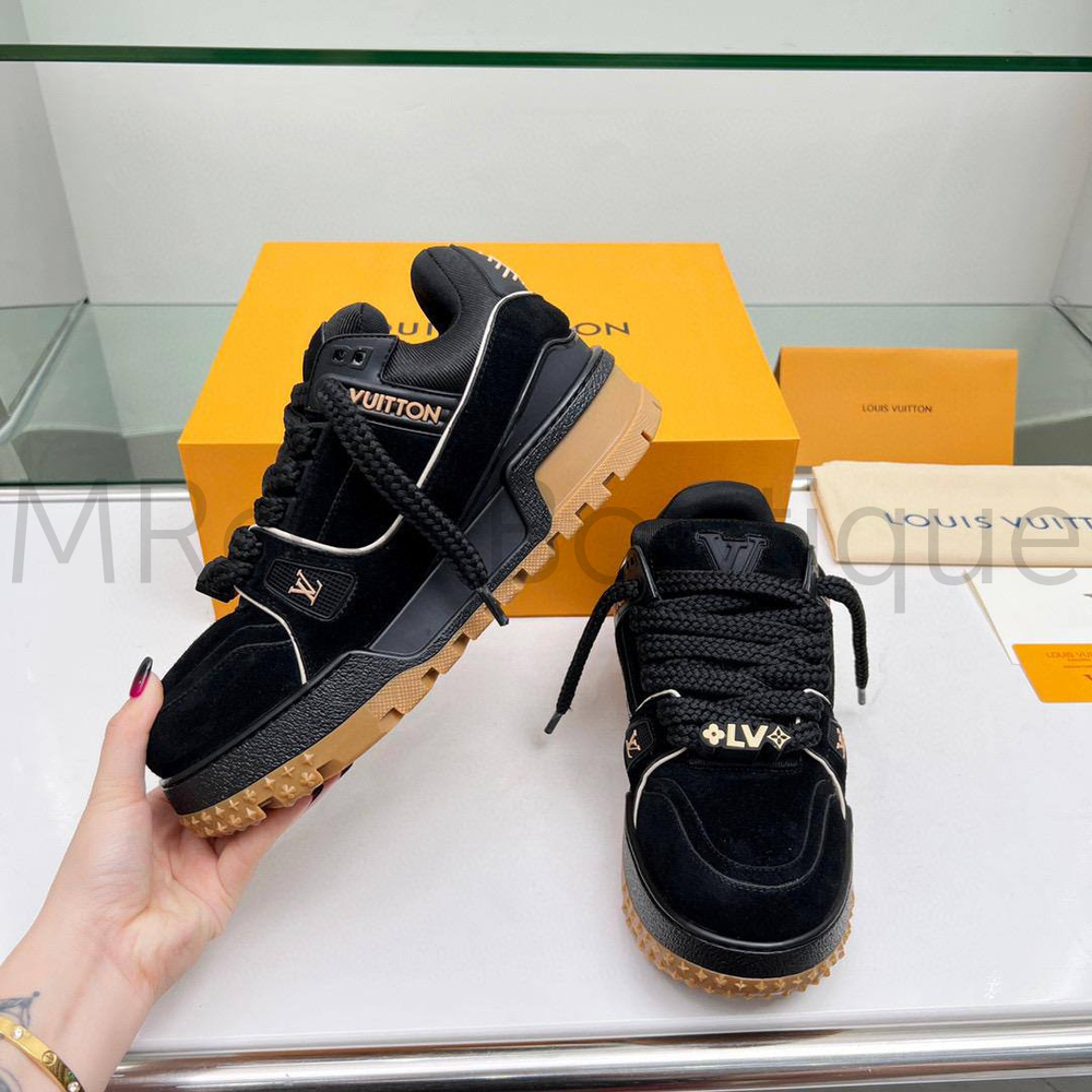 Черные кроссовки LV Trainer Maxi Louis Vuitton