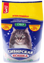Сибирская кошка наполнитель комкующийся для кошек СУПЕР
