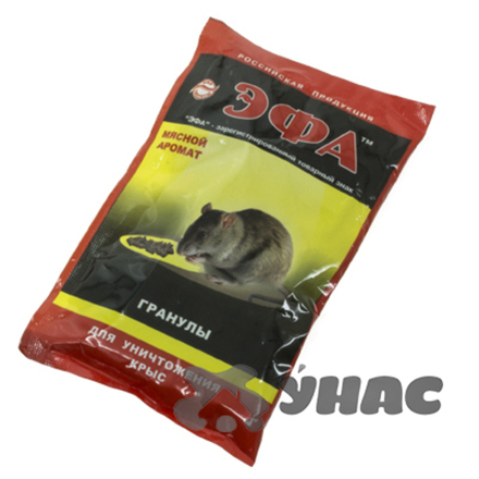 Эфа гранулы д/крыс 50 г (мясной аромат)
