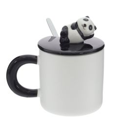 GAEM Кружка с крышкой и ложкой, L13 W9 H8,8 см