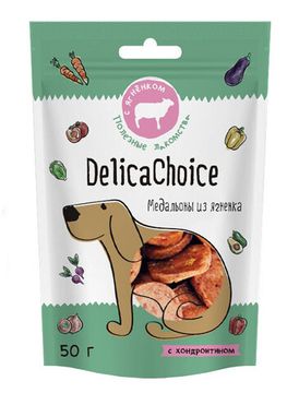 DelicaChoice Лакомство для собак "Медальоны из ягненка"