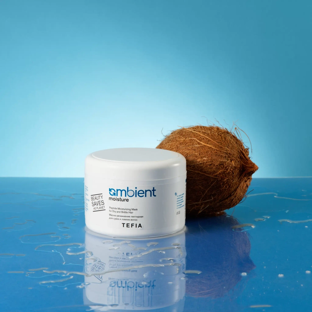 Маска-увлажнение пептидная для сухих и ломких волос Peptide Ambient Moisture Tefia, 500мл