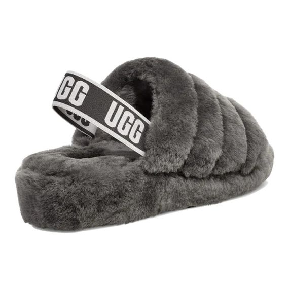 Ugg Fluff Yeah Slide 'Gray'