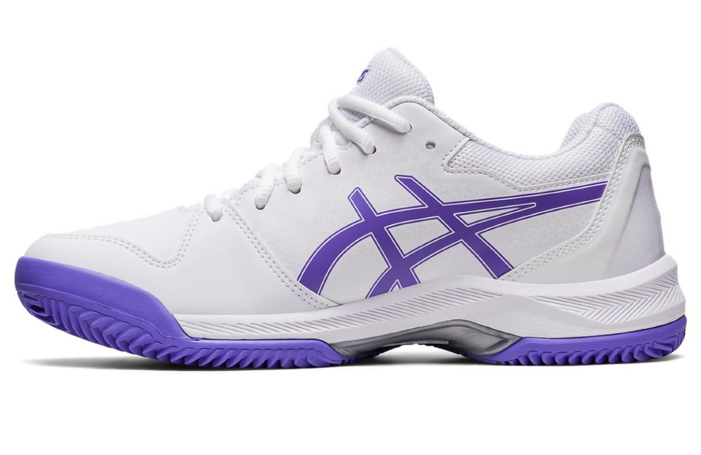 Женские Кроссовки теннисные Asics Gel-Dedicate 7 Clay - white/amethyst