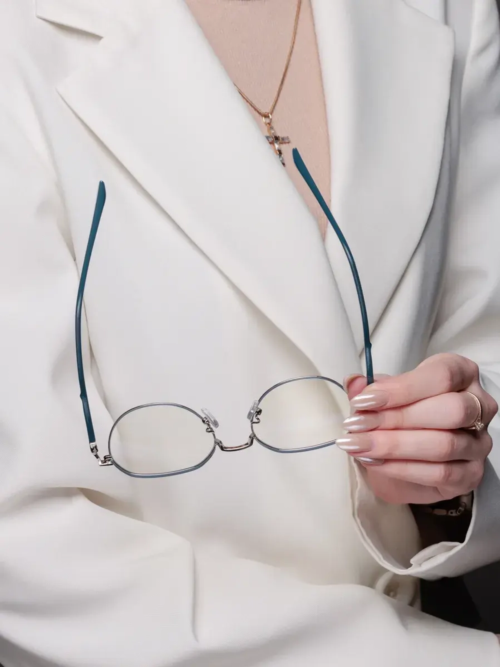 Очки для компьютера имиджевые защитные прозрачные нулевки