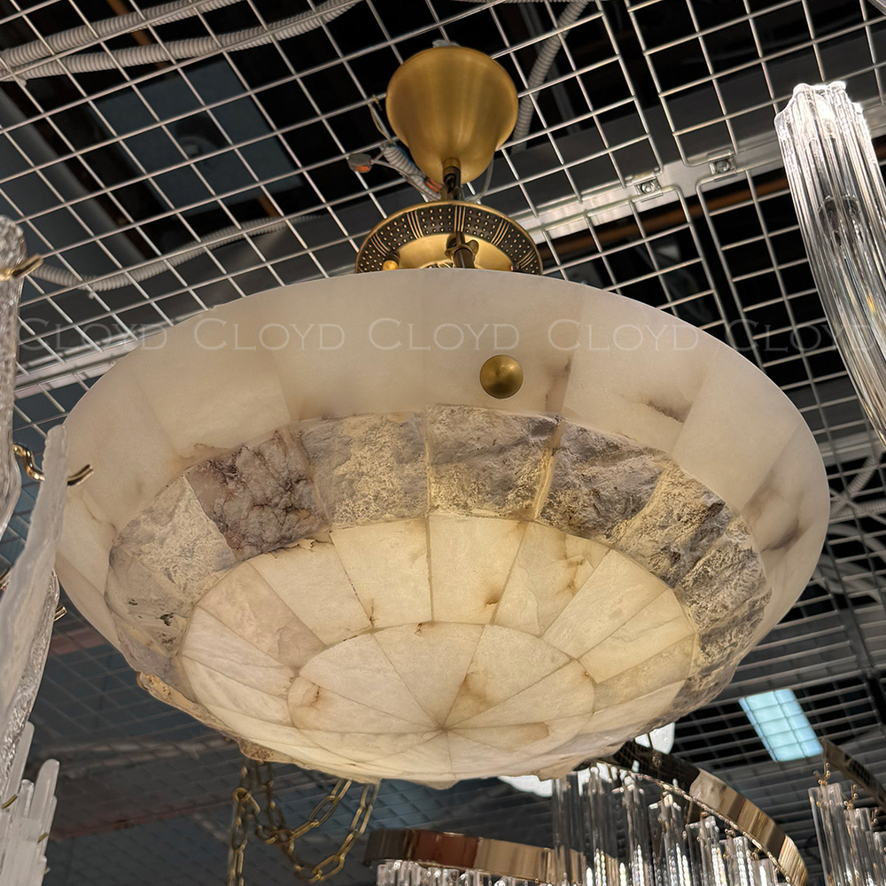 Люстра Cloyd TELEMACH C5 / Ø50 см - алебастр - латунь (арт.12346)