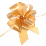 Бант для оформления подарка «Блеск» 3 см, d-11 см, Золото