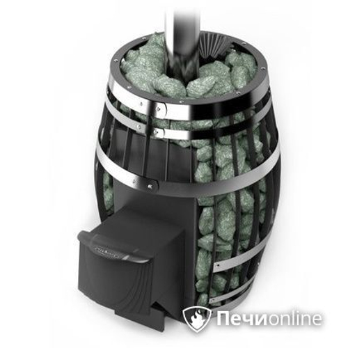 Печь для бани TMF Саяны XXL 2015 Inox с закрытой каменкой и теплообменником дверь антрацит