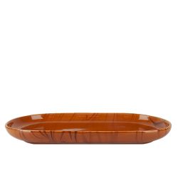 Блюдо сервировочное "Wooden Grain" 29,5*16,5*3см. (min2) (фарфор) (транспортная упаковка)