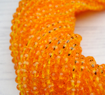 БШ007НН3 Хрустальные бусины "32 грани", цвет: оранжевый прозрачный, 3 мм, кол-во: 95-100 шт.