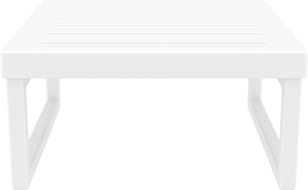 Столик пластиковый журнальный Siesta Contract Mykonos, белый