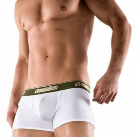 Мужские трусы боксеры Aussiebum Cotton Soft Mountain Boxers White AB00139