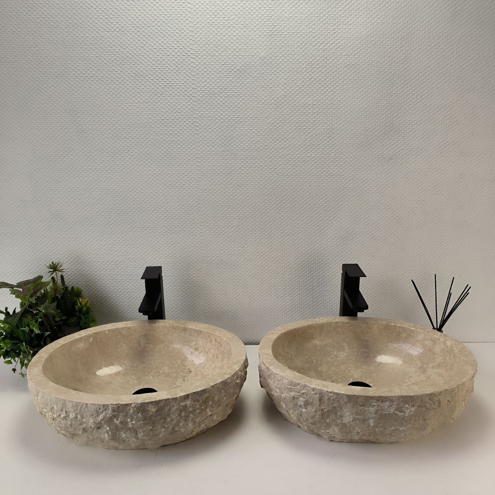 Раковина из мрамора ПАРА! Erozy Cream EM-63034 51*39*15 108
