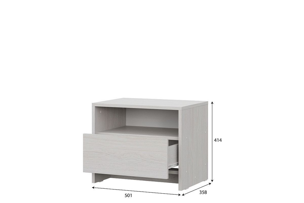 Спальный гарнитур МСП-1 (Ясень Анкор светлый) 1600