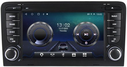 Магнитола для AUDI A3 2003-2012 - Carmedia MKD-7008-S10 Android 12, ТОП процессор, 4Гб+64Гб, CarPlay, SIM-слот