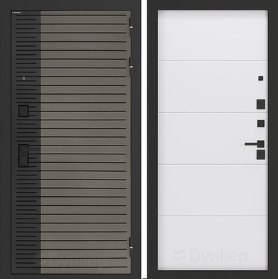 Входная дверь Бункер BN-15 - 13 Белый софт