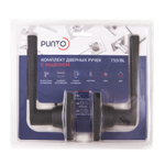 Ручка защелка DK710/BL BL-PS (без фик.)черный