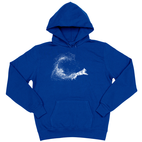 Толстовка "Французский бульдог - брызги краски"