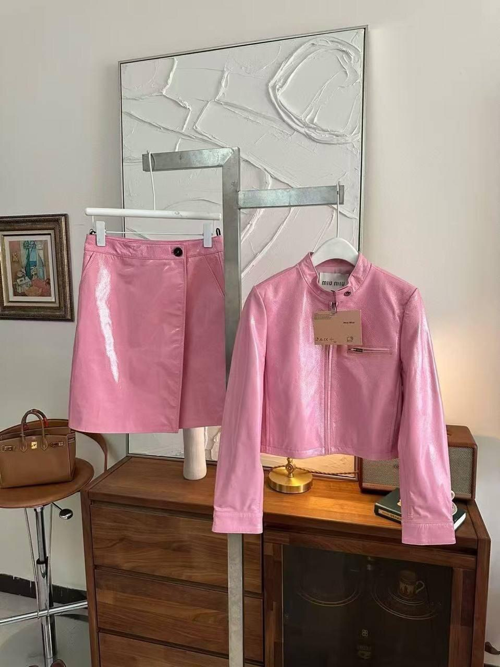 Кожаная куртка MIU MIU, арт. 485536597