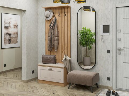 Прихожая Стиль-01 Cream Silk Дуб Вотан